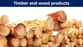Timber and wood products
 