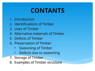 TIMBER DETAILS, Varity, Categories, .pptx