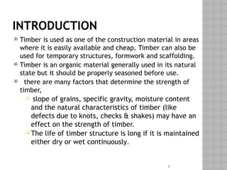 introduction to timber building for engineering | PPTX