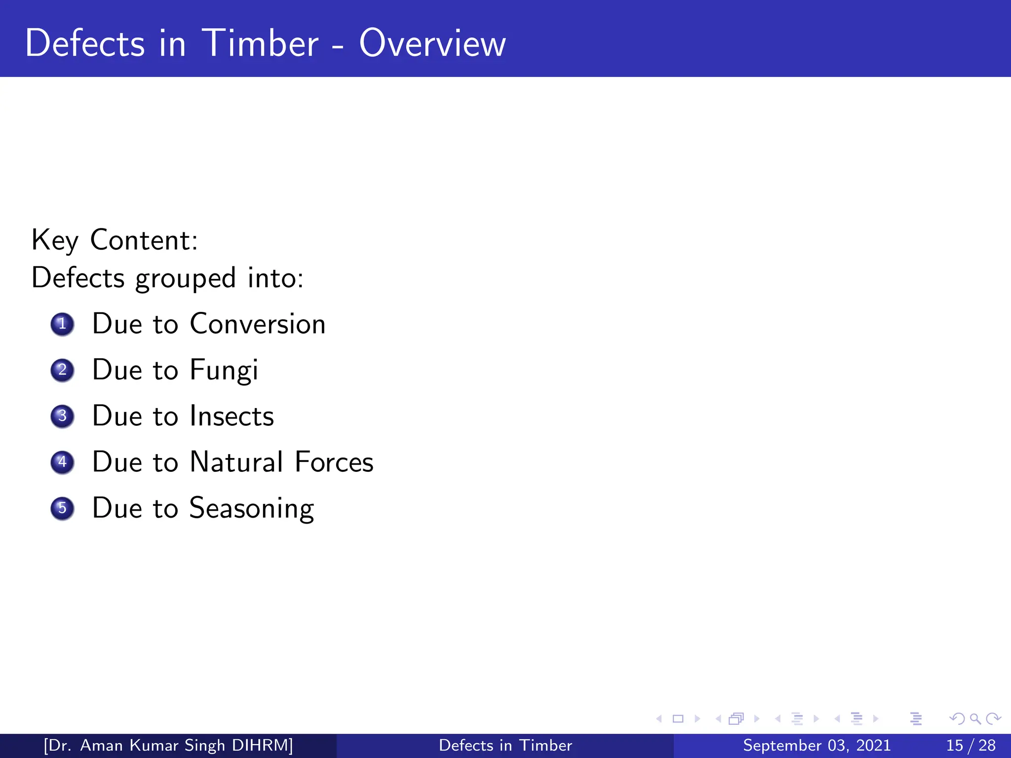 Defects in Timber Understanding Timber Properties, Classification ...