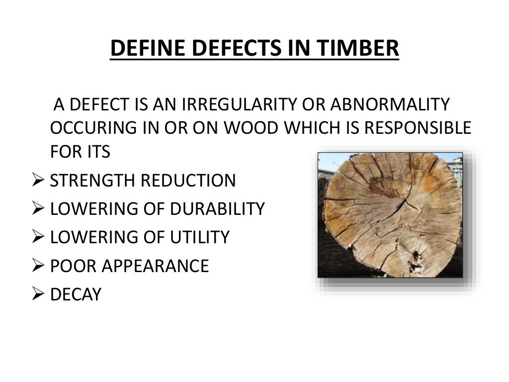 Timber DEFECTS