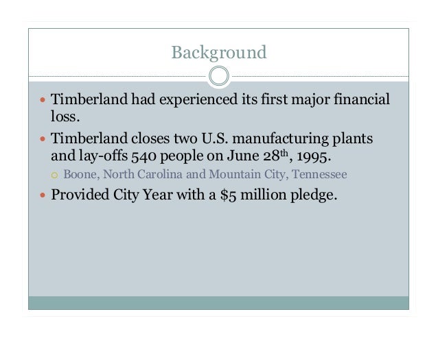 Timberland and community service case study picture