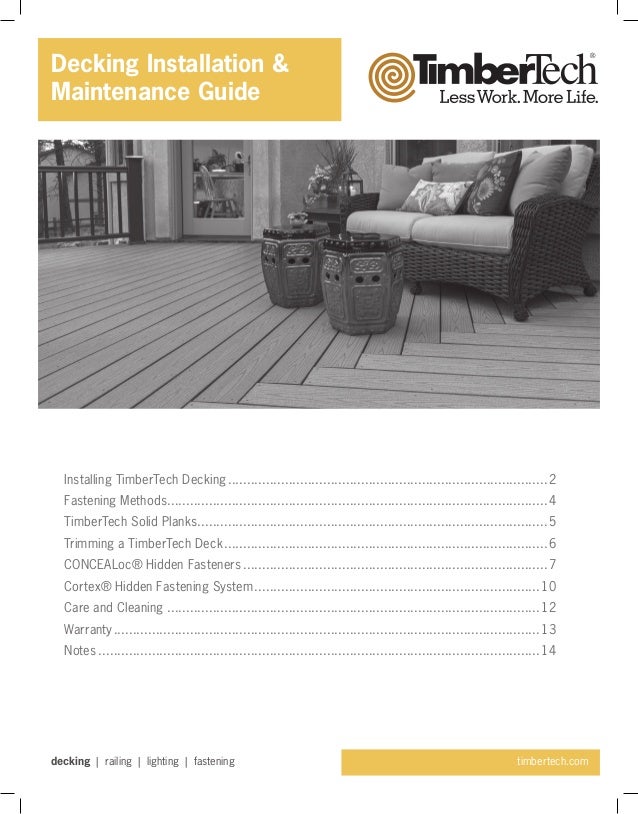 TimberTech Decking Install Guide