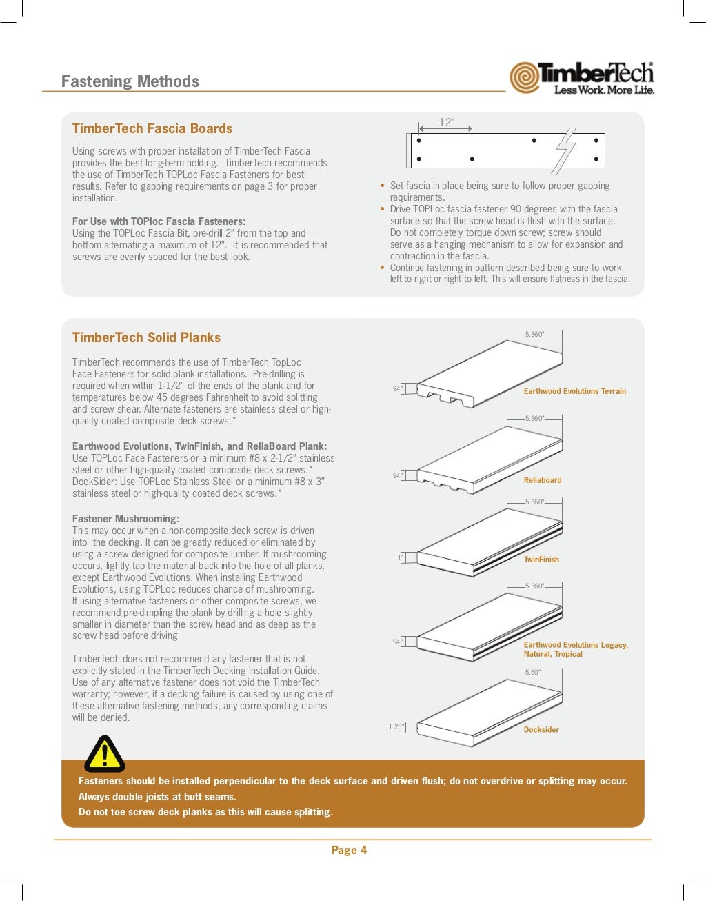 TimberTech Decking Install Guide