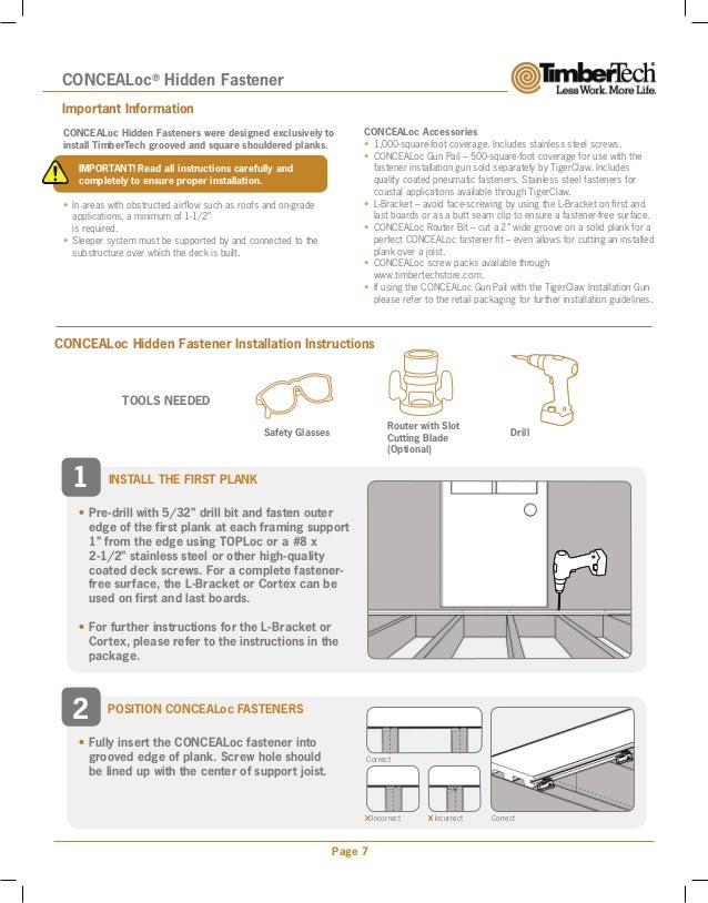 TimberTech Decking Install Guide