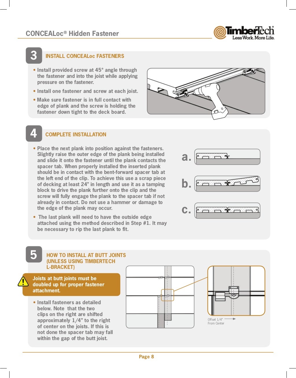 TimberTech Decking Install Guide