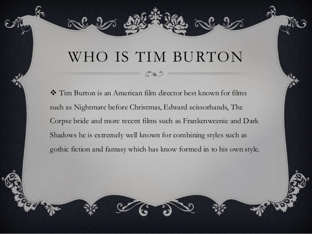 tim burton film auteur nightmare before christmas corpse bride