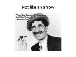 Not like an arrow
 
