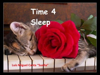 Time 4 Sleep Luis Miguel Canta “Sueña” 