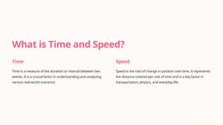 Mastering Time and Speed Concepts for Aptitude Success | PPTX