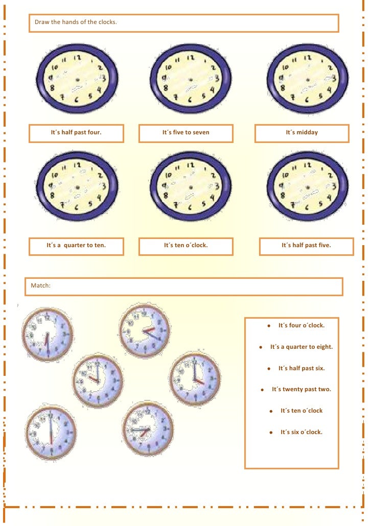 Time basic worksheet