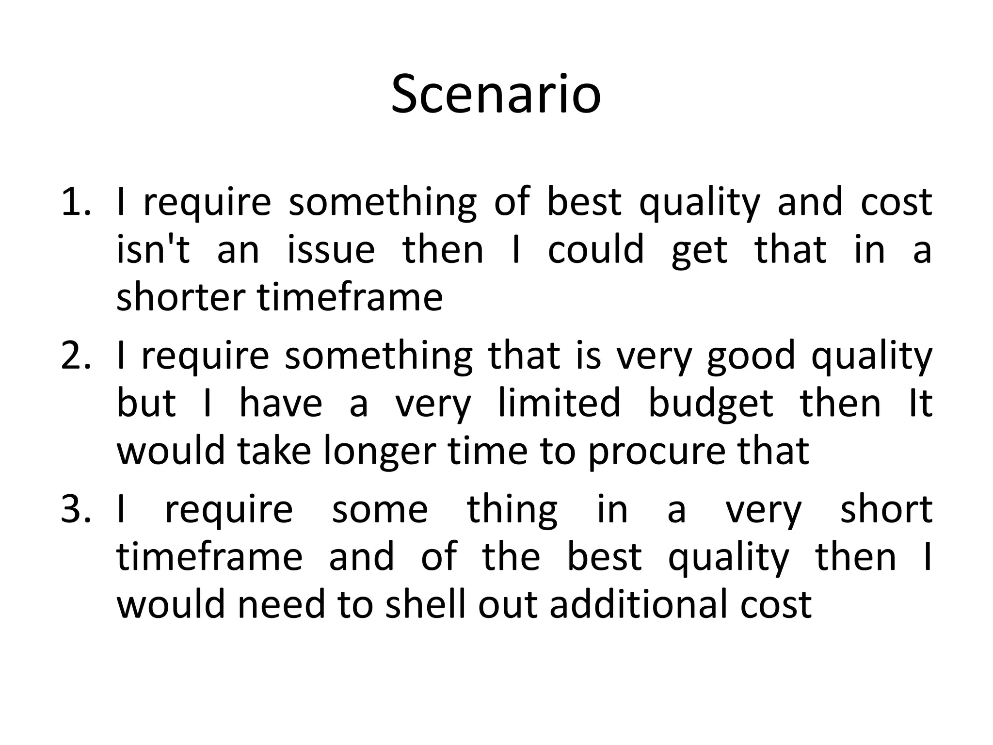 Time cost-quality model | PPTX