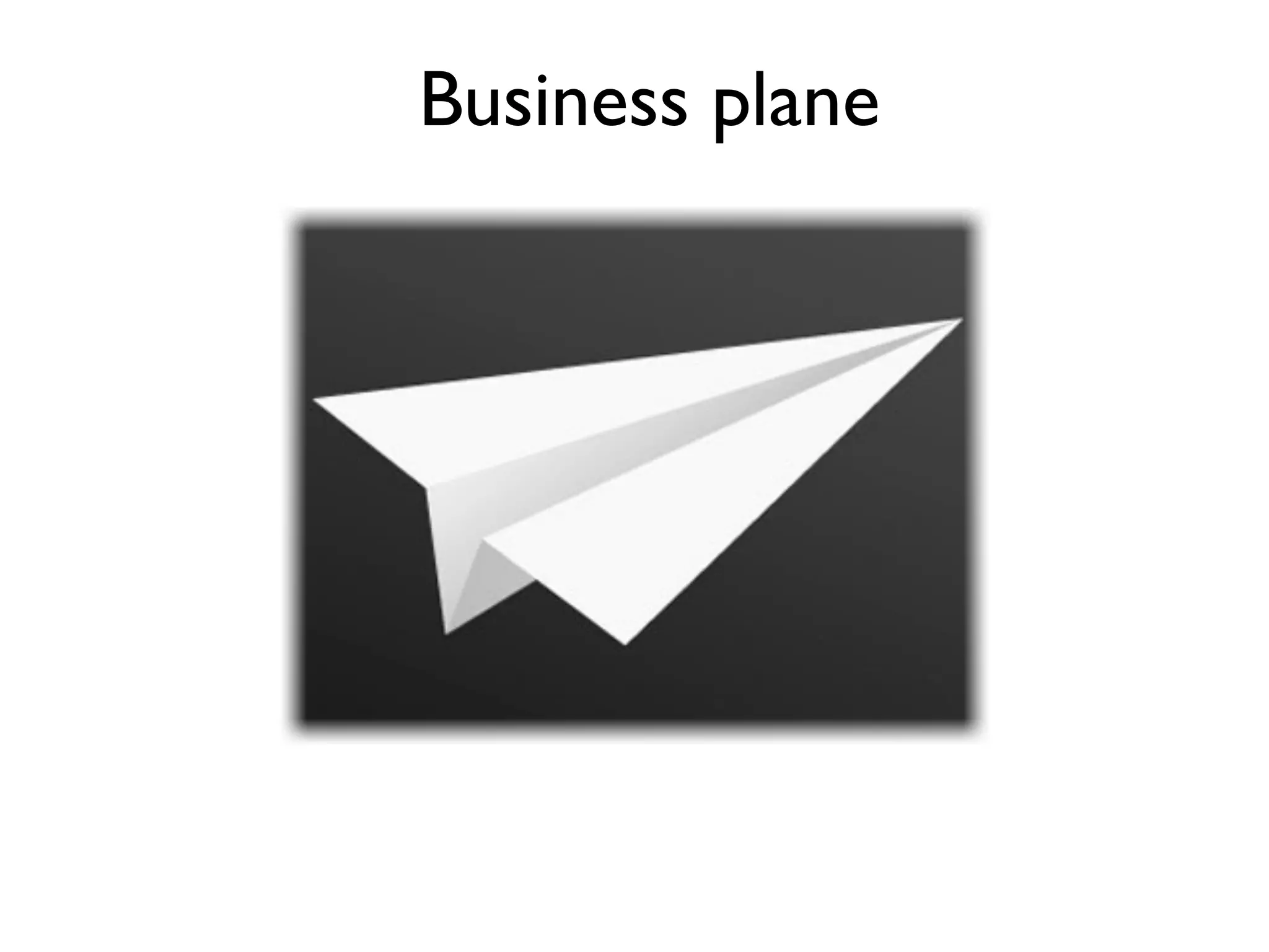 Business plane
 