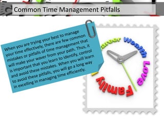 Common Time Management Pitfalls
 