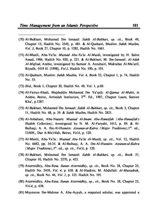 Time Management From Islamic And Administrative Perspective