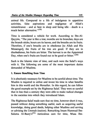 Time Management From Islamic And Administrative Perspective