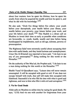 Time Management From Islamic And Administrative Perspective