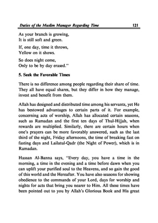 Time Management From Islamic And Administrative Perspective