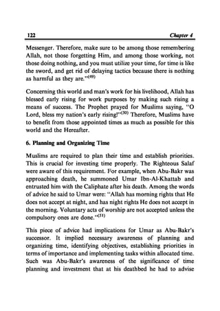 Time Management From Islamic And Administrative Perspective