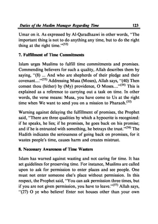 Time Management From Islamic And Administrative Perspective