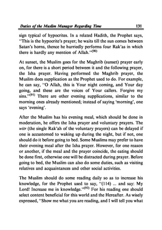 Time Management From Islamic And Administrative Perspective