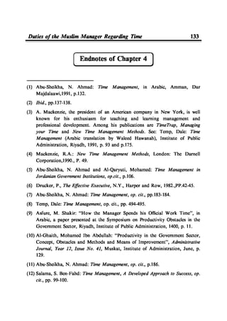 Time Management From Islamic And Administrative Perspective