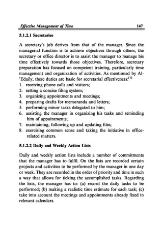 Time Management From Islamic And Administrative Perspective