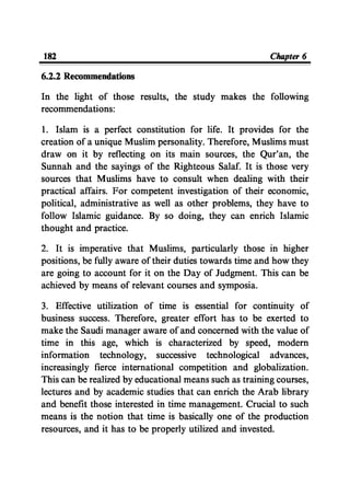 Time Management From Islamic And Administrative Perspective