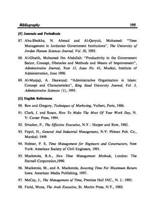 Time Management From Islamic And Administrative Perspective