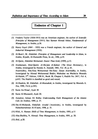 Time Management From Islamic And Administrative Perspective