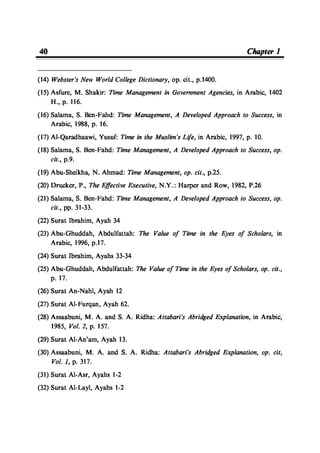 Time Management From Islamic And Administrative Perspective