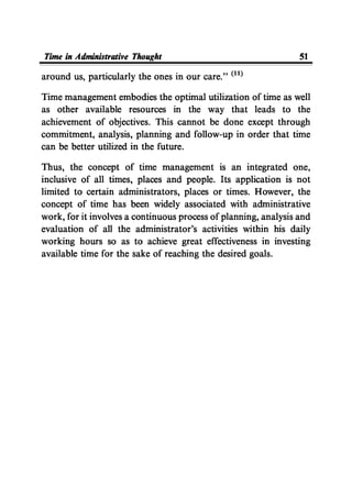 Time Management From Islamic And Administrative Perspective