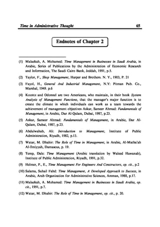 Time Management From Islamic And Administrative Perspective