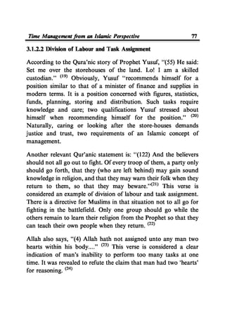 Time Management From Islamic And Administrative Perspective