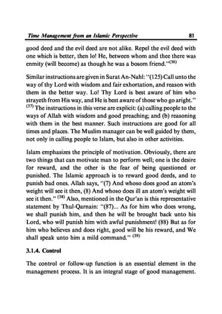 Time Management From Islamic And Administrative Perspective