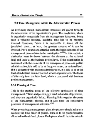 Time Management From Islamic And Administrative Perspective