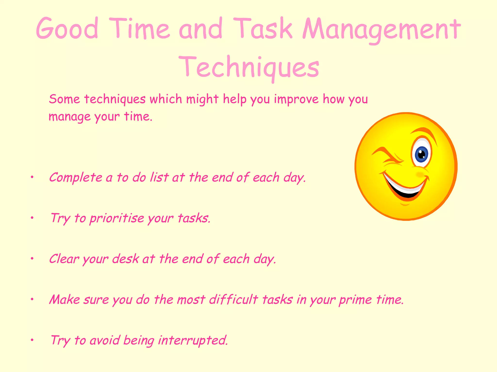 Time Management Slideshow PPT time-management-slideshow-ppt