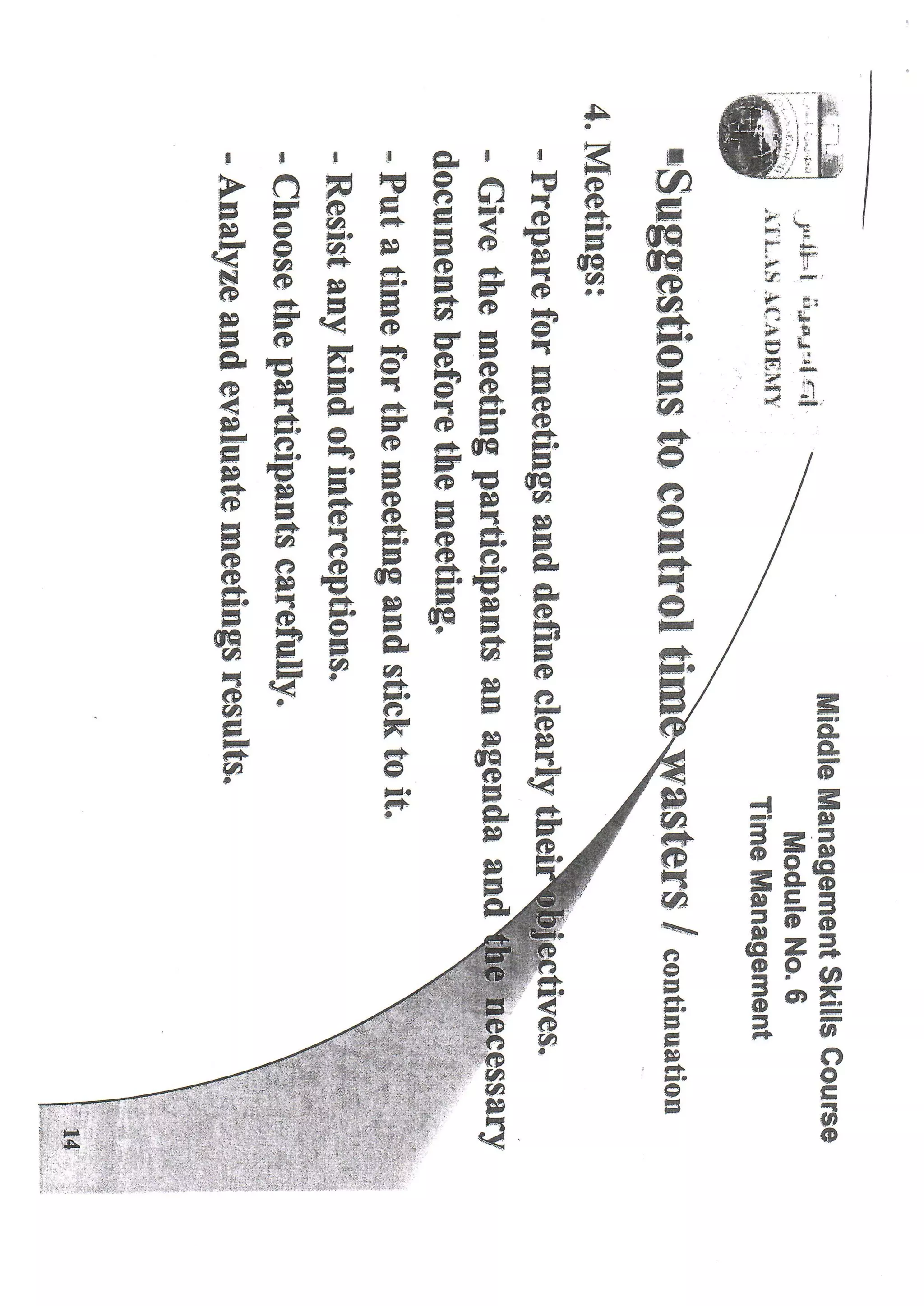 Time management skills