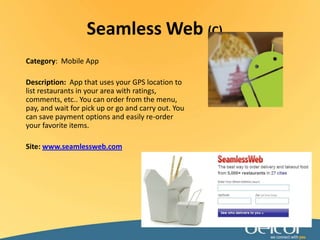Category:  Technology AssistanceDescription:  “The Technology Place for Nonprofits” – a .org that provides technology assistance to other .orgs in US and 30 countries. Good resource for nonprofits to save money.Site: www.techsoup.orgTechSoup(L)