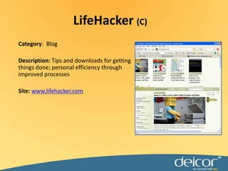 Dropbox(C)Category:  THE CLOUD!Description: Web-based file hosting service which uses cloud computing to enable users to store and share files and folders with others across the Internet using file synchronization.  Applications:  Share 2 GB of anything for free. Use as a low cost backup service for $10/month.Site:www.dropbox.com
