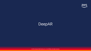 © 2018, Amazon Web Services, Inc. or its affiliates. All rights reserved.
DeepAR
 