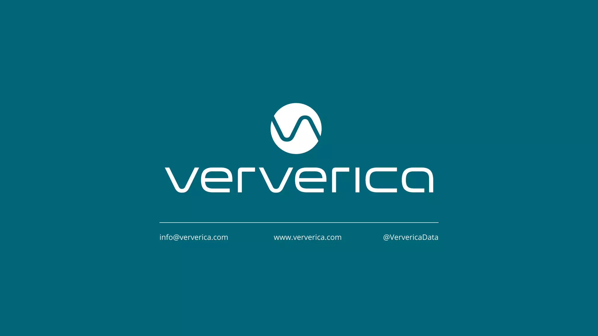 © 2019 Ververica
www.ververica.com @VervericaDatainfo@ververica.com
 