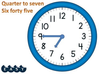Time and date