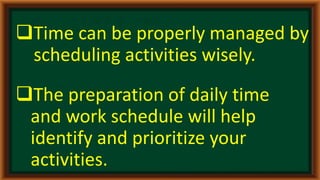 Time and Energy Management | PPTX