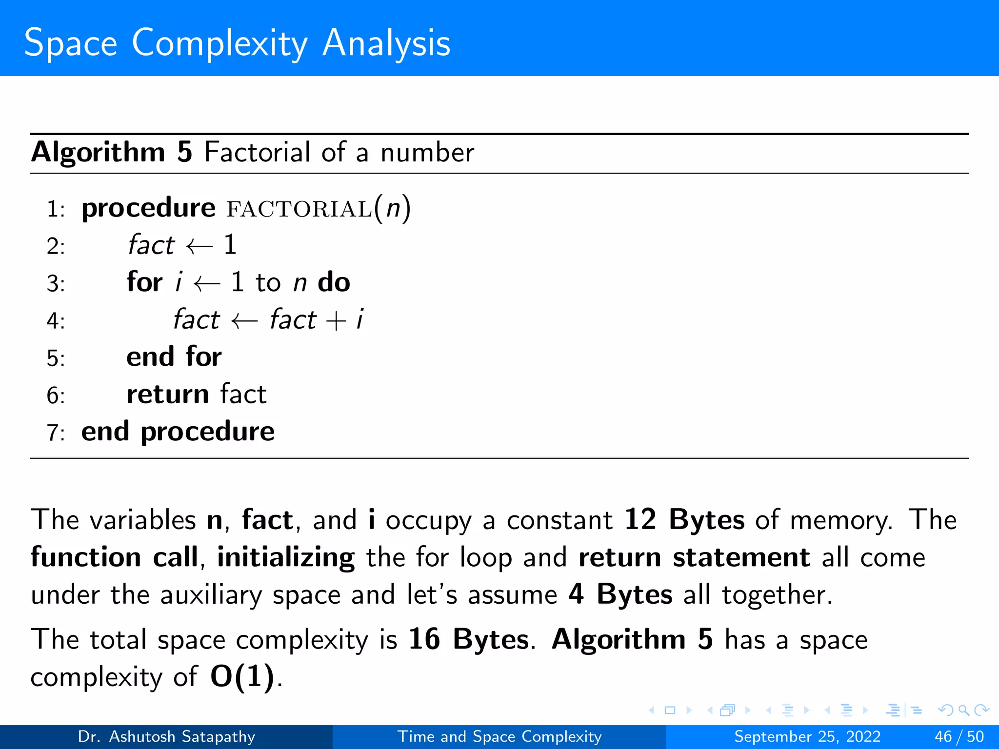 Time and Space Complexity | PDF