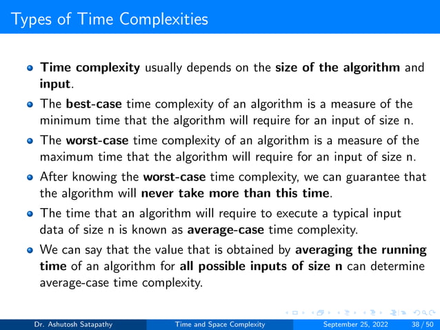 Time and Space Complexity | PDF | Programming Languages | Computing