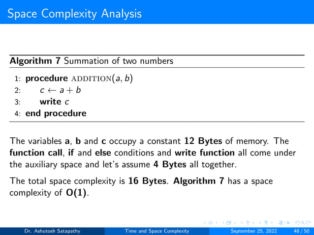 Time and Space Complexity | PPT
