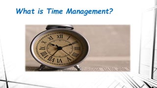 Time and stress management | PPTX