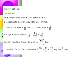 Time and work | PPT