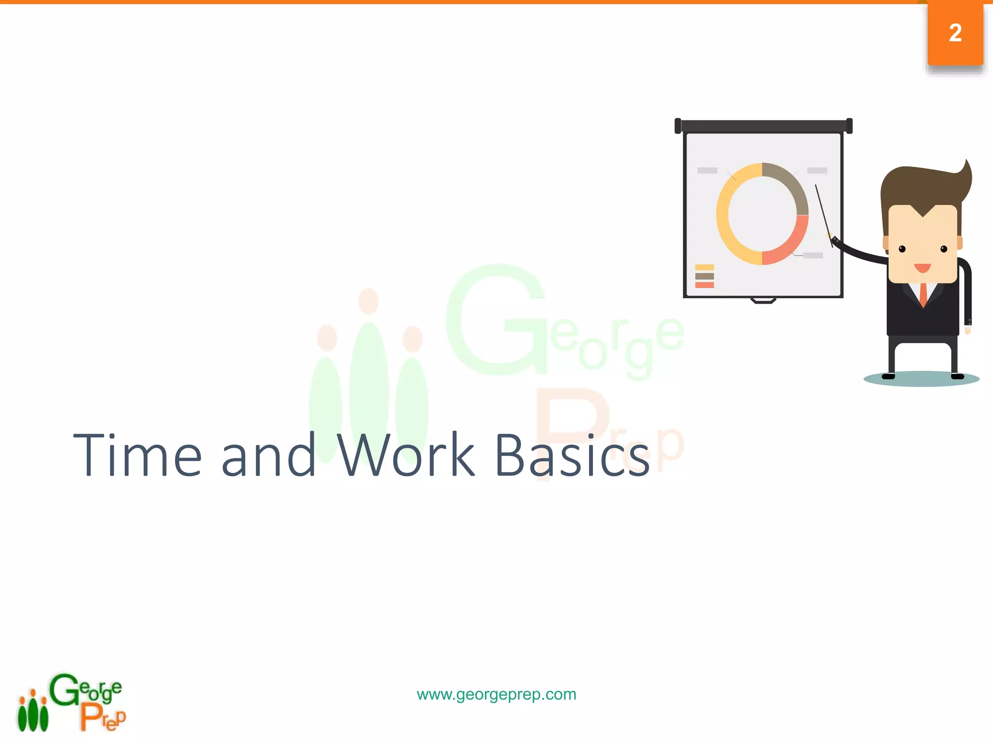 www.georgeprep.com
2
Time and Work Basics
 